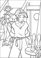 coloriage la planete au tresor jim et le capitaine amelia